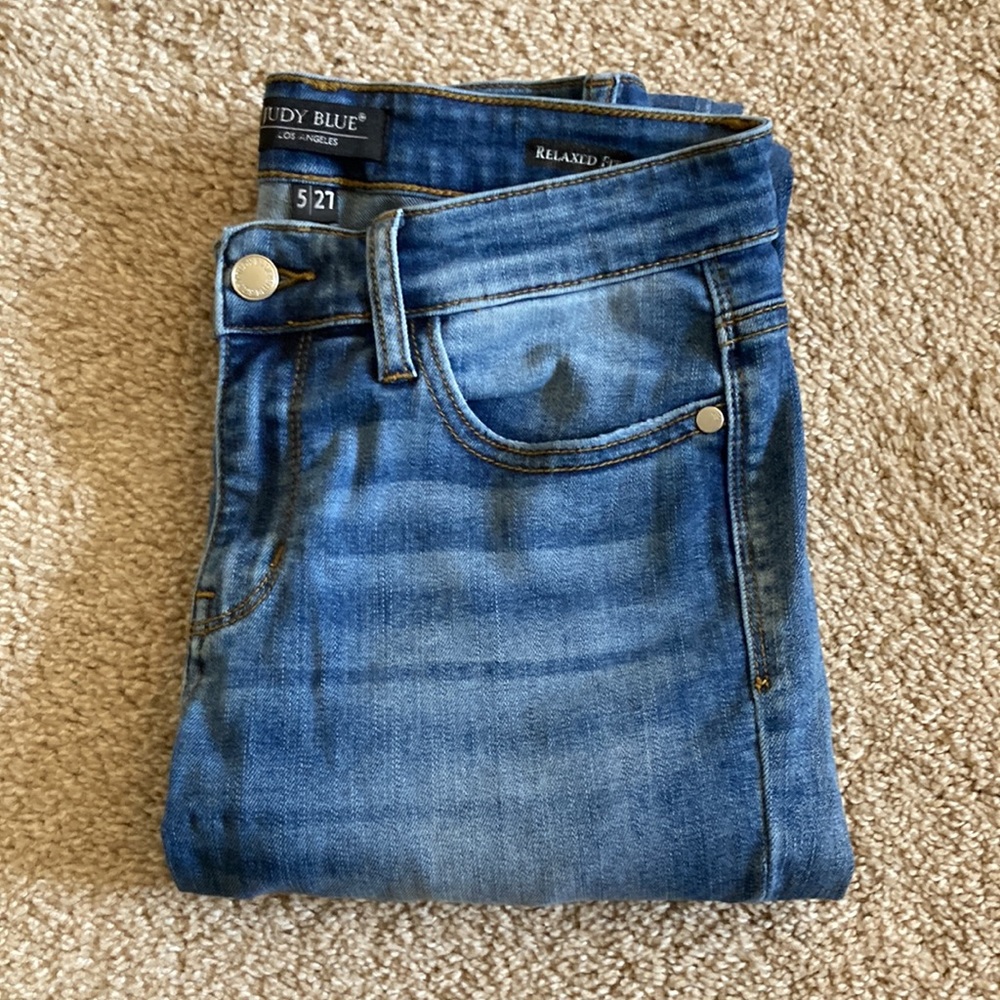 Judy Blue Medium Blue Faded Skinny Jeans